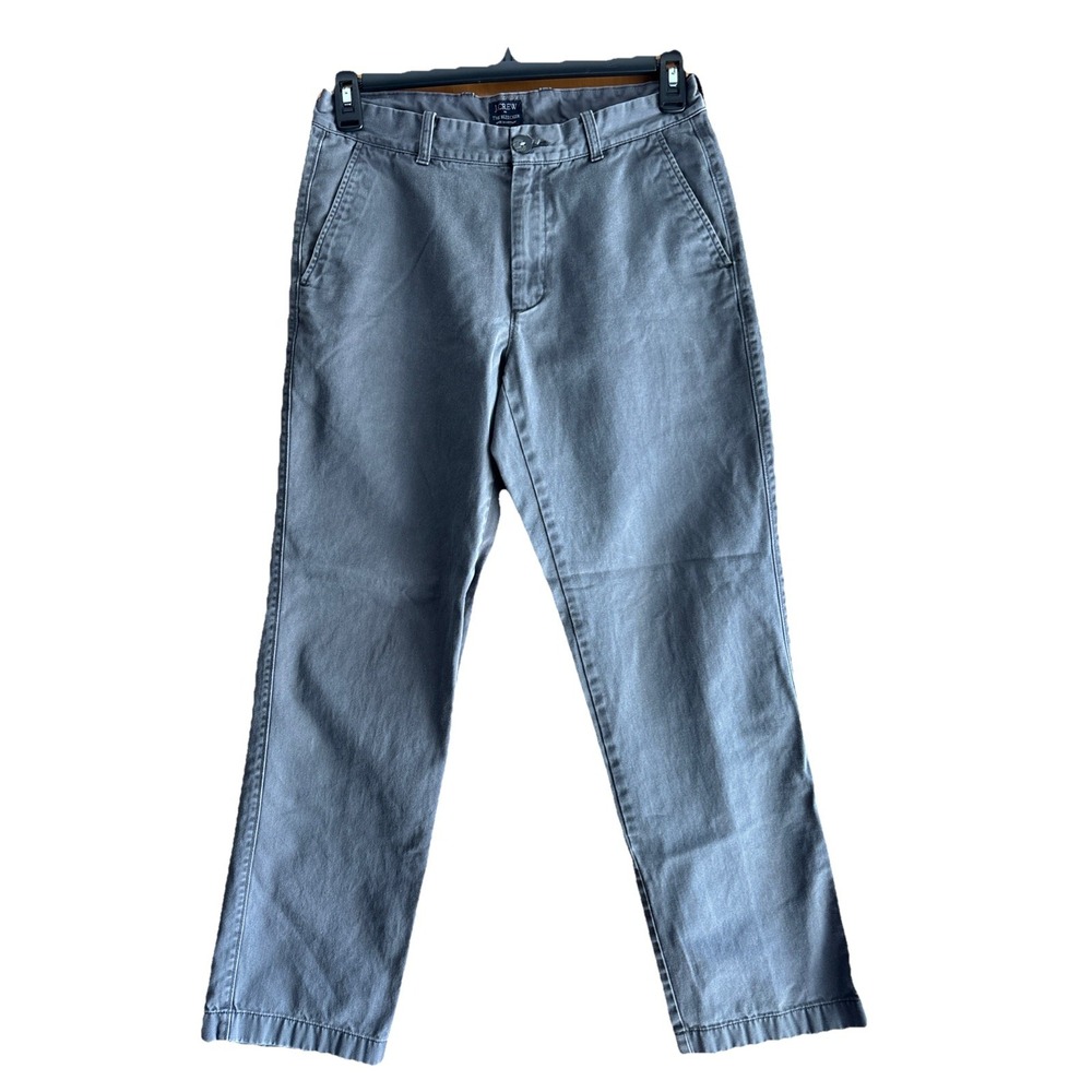 J Crew Mens 31x32‎  The Bleecker Grey Chino Dress Casual Pants Grey Preppy
